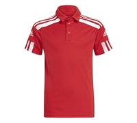 adidas Unisex Kids Squadra 21 Polo Shirt, Team Power Red / White, 7-8 Years