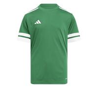 adidas Unisex Kids Squadra25 Jersey Short Sleeve Kids Shirt, Team Green/White, 11-12 Years