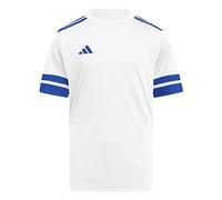adidas Unisex Kids SQUADRA25 Jersey Short Sleeve Kids, White/Team Royal Blue, 13-14 Years