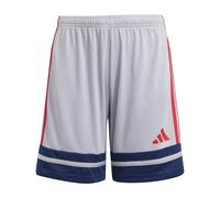 adidas Unisex Kids SQUADRA25 Short Kids, Glory Grey/Team Navy Blue 2/Pure Ruby, 5-6 Years
