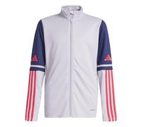 adidas Unisex Kids Squadra25 Training Kids Sweatshirt, glory grey/team navy blue 2/pure ruby, 7-8 Years