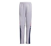 adidas Unisex Kids SQUADRA25 Training Pant Kids, Glory Grey/Team Navy Blue 2/Pure Ruby, 9-10 Years