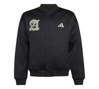 adidas Unisex Kids Stadium Satin Coat, black/Crystal Linen, 15-16 Years