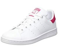 adidas Unisex Kids Stan Smith J Gymnastics Shoe, Ftwr White Ftwr White Bold Pink, 5.5 UK