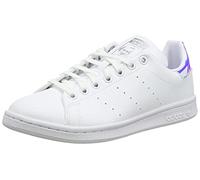 adidas Unisex Kids Stan Smith J Gymnastics Shoe, FTWR White/FTWR White/Silver Met, 3 UK