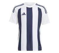 adidas Unisex Kids Striped 24 Jersey Kids Shirt, Team Navy Blue 2/White/White, 5-6 Years