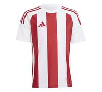 adidas Unisex Kids Striped 24 Jersey Kids Shirt, White/Team Power red 2, 9-10 Years
