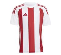 adidas Unisex Kids Striped 24 Jersey Kids, White/Team Power red 2, 5-6 Years
