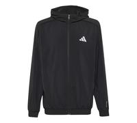 adidas Unisex Kids Tech Apparel Tracktop Sweatshirt, black/black/REFLECTIVE SILVER, 9-10 Years