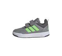adidas Unisex Kids TENSAUR Sport 3.0 Hook and Loop Shoes Kids, Grey Three/Lime Burst/Grey Five, 3.5 UK