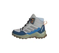 adidas Unisex Kids Terrex AX4R MID Hiking Shoes, Grey Two/Reflective Silver/Glow Blue, 2.5 UK