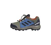 adidas Unisex Kids Terrex Gore-TEX Hiking Shoes Kids, Tent Green/core Black/ray Blue, 4.5 UK