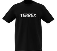 adidas Unisex Kids Terrex Kids Multi Logo T-Shirt, Black, 7-8 Years