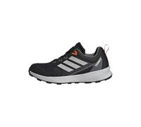 adidas Unisex Kids Terrex Tracefinder Trail Running Junior Shoes, Core Black/Grey One/Semi Impact Orange, 5 UK
