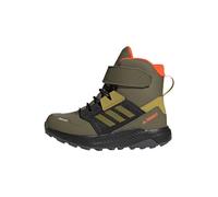 adidas Unisex Kids Terrex Trailmaker High Cold.RDY Hiking Shoes, Focus Olive/Pulse Olive/Orange, 4 UK