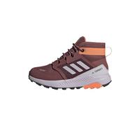 adidas Unisex Kids Terrex Trailmaker Mid RAIN.RDY Hiking Shoes, Burgundy/Silver Dawn/Amber Tint, 5 UK