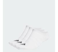 adidas Unisex Kids Thin and Light No-Show Socks 3 Pairs, Black/White, 6-7 Years
