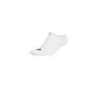 adidas Unisex Kids Thin and Light No-Show Socks 3 Pairs, White/Black, 6-7 Years