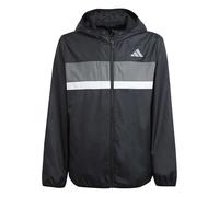 adidas Unisex Kids TIBERIO WINDBREAKER, black/grey four/white, 5-6 Years