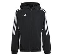 adidas Unisex Kids Tiro24 Windbreaker Kids Coat, black/white, 9-10 Years