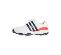 adidas Unisex Kids TOUR360 24 BOA Golf Shoe, FTWR White/Collegiate Navy/Lucid red, 4 UK
