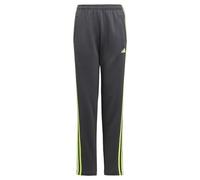 adidas Unisex Kids Train Essentials AEROREADY 3-Stripes Regular-Fit Pants, Carbon/Lucid Lemon, 13-14 Years