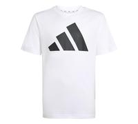 adidas Unisex Kids Train Essentials Big Logo T-Shirt, White/Black, 7-8 Years