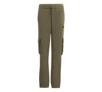 adidas Unisex Kids Utility Pack Fleece Cargo Junior Pants, Olive strata/Black, 7-8 Years