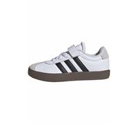 adidas Unisex Kid's VL Court 3.0 Hook and Loop Shoes, Cloud White/Core Black/Grey One, 1 UK