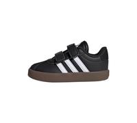 adidas Unisex Kids VL Court 3.0 Shoes, Core Black/Cloud White/Core Black, 3 UK Child
