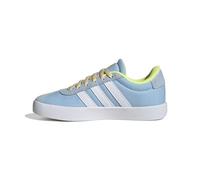 adidas Unisex Kids' VL Court 3.0 Sneaker, Transparent sky/white/yellow, 11.5 Little Kid
