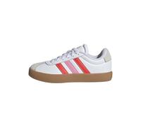 adidas Unisex Kids VL Court Shoes, FTWR White/Bright red/Bliss Pink, 3.5 UK
