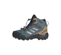 adidas Unisex Kinder Terrex Mid Gore-TEX Hiking Shoes Kids, Preloved Teal/Silver Metallic/Semi Lucid Blue, 33 EU