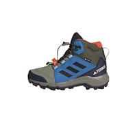 adidas Unisex Kinder Terrex Mid Gore-TEX Hiking Shoes Kids, Tent Green/core Black/ray Blue, 28 1/2 EU