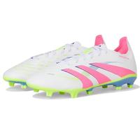 adidas Unisex League Firm Multi Ground Soccer Cleats Sneaker, White/Lucid Pink/Lucid Lemon, 7.5 Women/6.5 Men