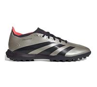 adidas Unisex League Football Boots Turf Sneaker, Platin Metallic/Aurora Black/Turbo 1, 10.5 Women/9.5 Men