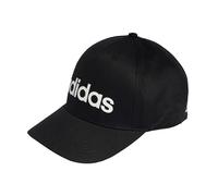 adidas Unisex Linear Baseball Cap, Black/White, L-XL