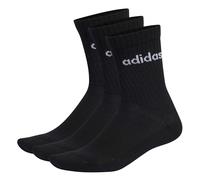 adidas - Cushioned Linear Crew 3-Pack - Sports socks size M, black