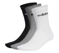 adidas - Cushioned Linear Crew 3-Pack - Sports socks size 46-48, white