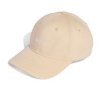 adidas Unisex Linear Embroidery Baseball Cap, Crystal Linen/White, L-XL