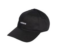 adidas Unisex Linear Embroidery Baseball Cap, Black/White, S-M