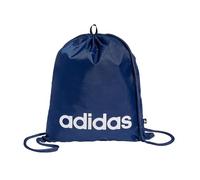 adidas Unisex Linear Gymsack Shoe Bag, Dark Blue/White, One Size