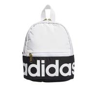 adidas Unisex Linear Mini Backpack, White/Black/Gold, ONE SIZE