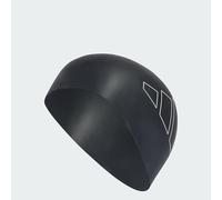 adidas Unisex Logo Swim Cap, Black/White, One size