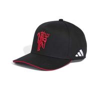 adidas Unisex Manchester United Snapback Hat, Black/MUFC red, XXS-XS