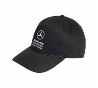 adidas Unisex Mercedes - AMG Petronas Formula 1 Team DNA Baseball Cap, Black, S-M