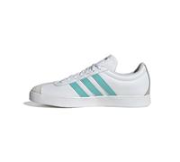 adidas Unisex Mercedes - AMG Petronas Formula ONE Team VL Court Base Shoes, FTWR White/semi Mint Rush/core Black, 3.5 UK