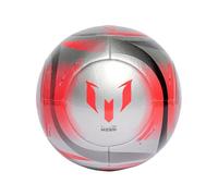 adidas Unisex MESSI CLUB BALL, Silver Metallic/Lucid Red/Black, 3
