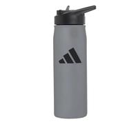 adidas Unisex Metal Bottle Screw Top 0.6 liter, grey/black, One size