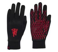 adidas Unisex Mufc - Manchester United Home Fieldplayer Gloves, black/mufc red, M